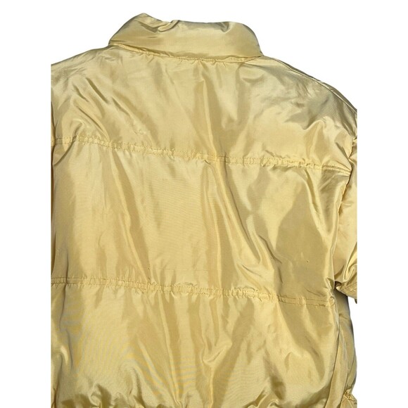 VTG Eddie Bauer Canary Yellow Bomber Down filled Ski Jacket Size Small - Picture 8 of 10